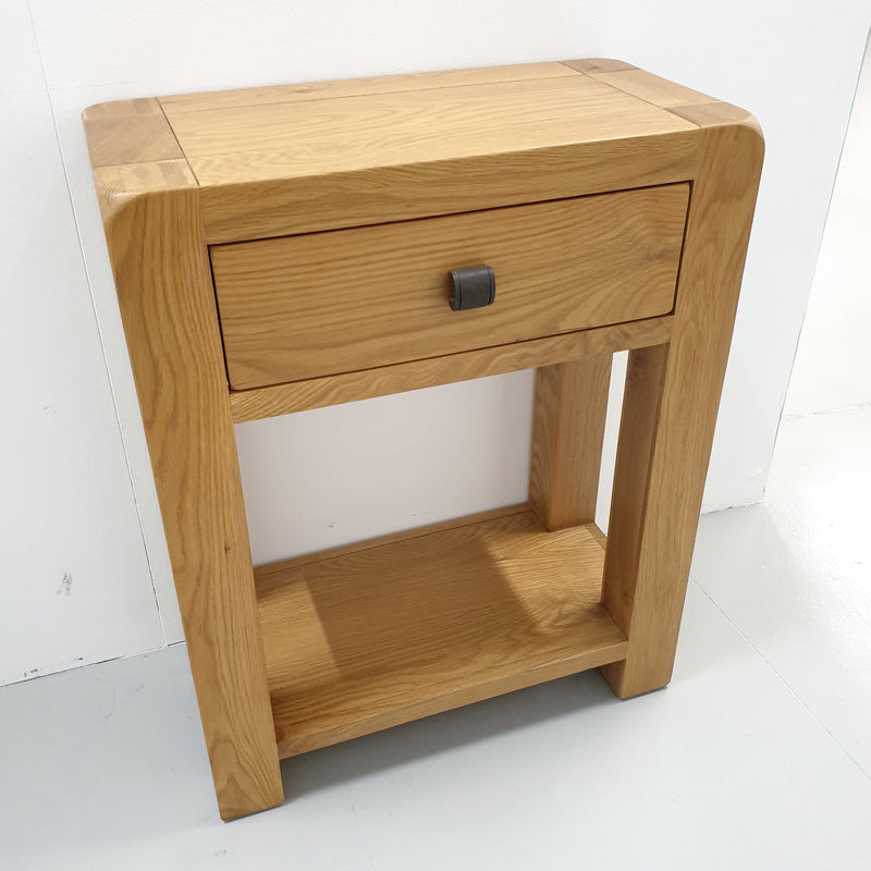 Sway Oak 1 Drawer Console Table - Ex Display