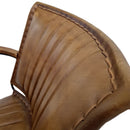 Sherlock Reading Chair - Brown Leather