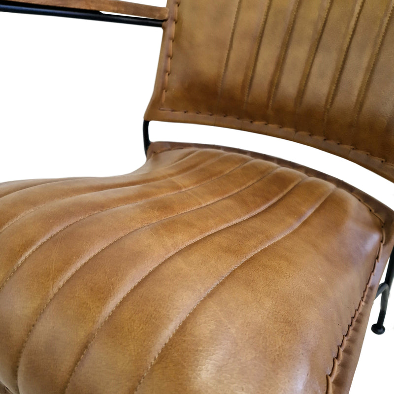 Sherlock Reading Chair - Brown Leather