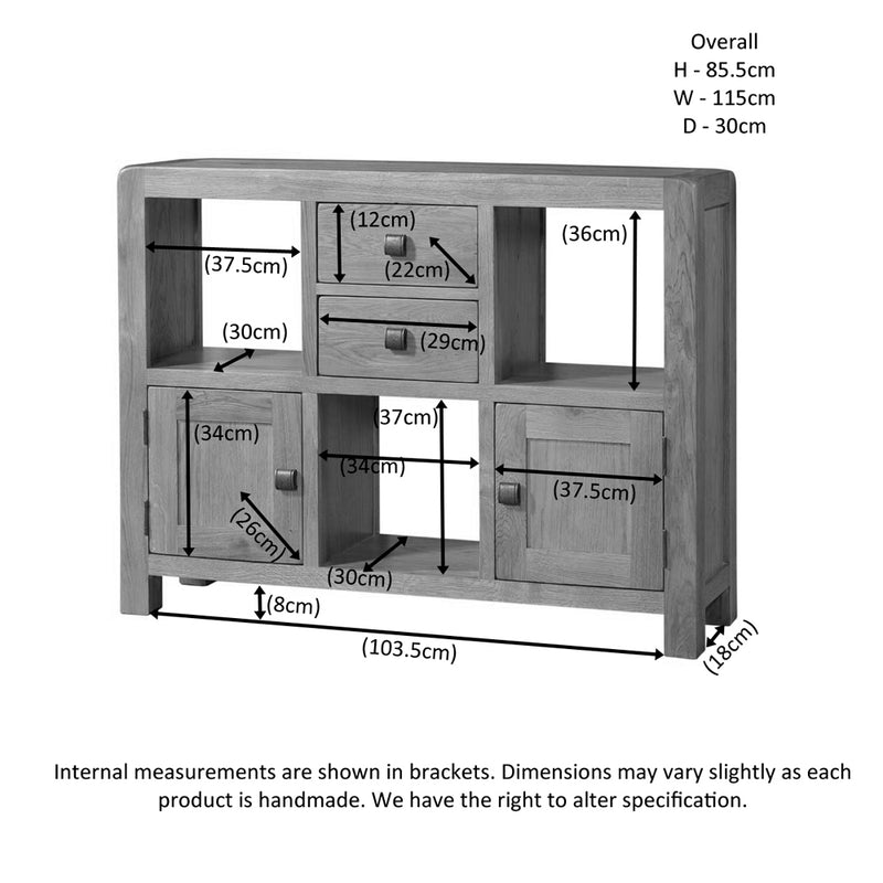 Sway Oak Low Display Unit