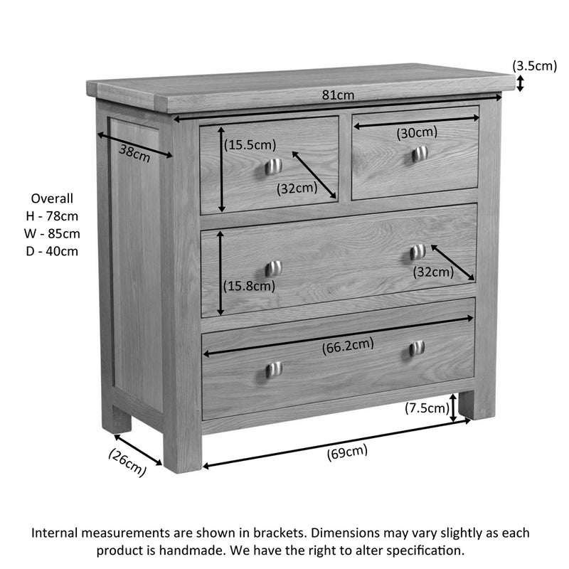 Oxford Rustic 2 Over 2 Chest