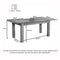 Oxford Rustic Small Extending Table 1 Leaf