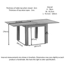 Hampshire Oak 3' Flip Top Table