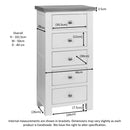 Oxford Painted 5 Drawer Wellington