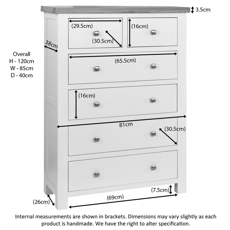 Oxford Painted 2 Over 4 Chest