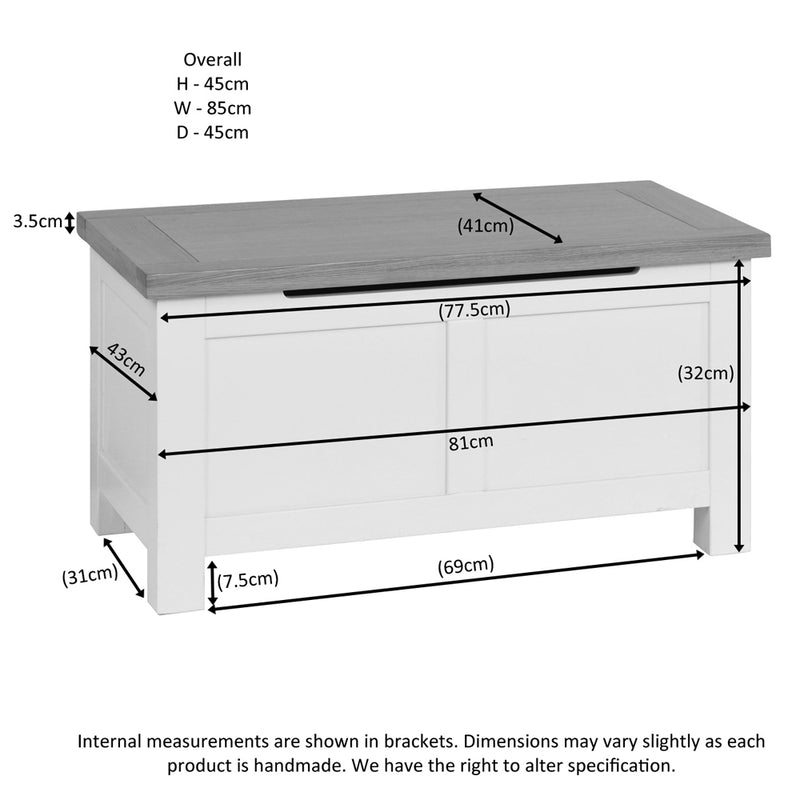 Oxford Painted Blanket Box