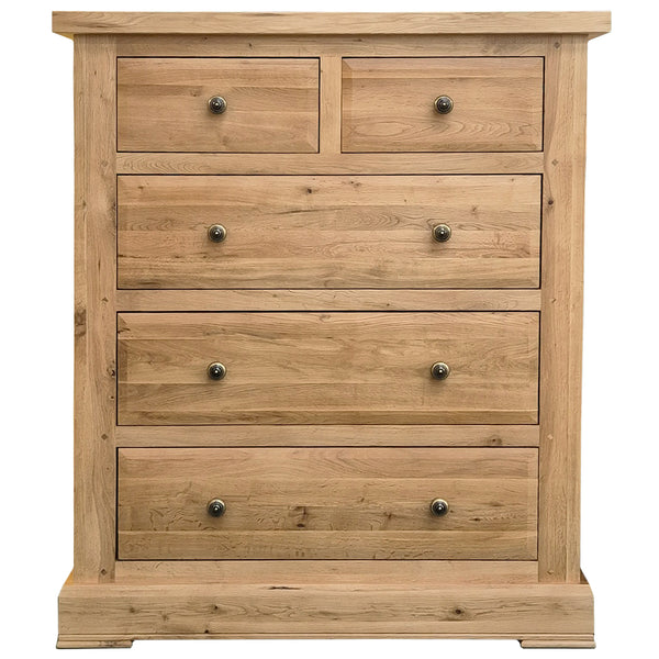 French Oak 2 Over 3 Chest