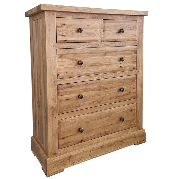 French Oak 2 Over 3 Chest