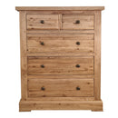 French Oak 2 Over 3 Chest