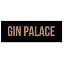 'Gin Palace' Metallic Wall Plaque