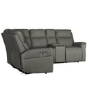 Hudson Electric Recliner - Corner Group - Ash