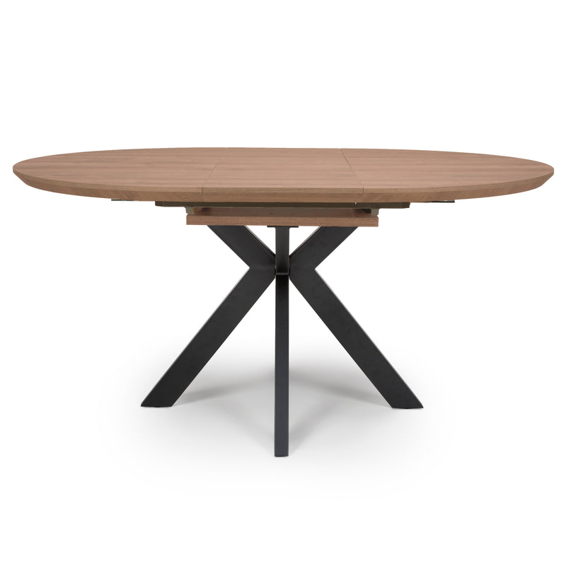 Vancouver Extending Round Table - Light Walnut