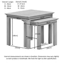 Arundel Oak Nest of Tables