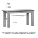 Arundel Oak Small Bench