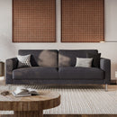 Manhattan 3 Seater Sofa Charcoal