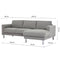 Manhattan Chaiselongue Sofa Light Grey (Right Hand)