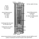 Hampshire Oak Corner Glass Display Cabinet