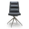 Tokyo Brushed Steel Dining Chair - Grey