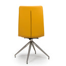 Tokyo Brushed Steel Dining Chair - Ochre