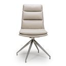 Tokyo Brushed Steel Dining Chair - Taupe