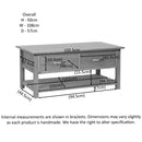 Hampshire Oak Coffee Table with 2 Drawers
