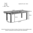 Hampshire Oak Large Extending Table with 2 Leaves