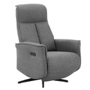 Hudson Swivel Accent Electric Recliner - Charcoal