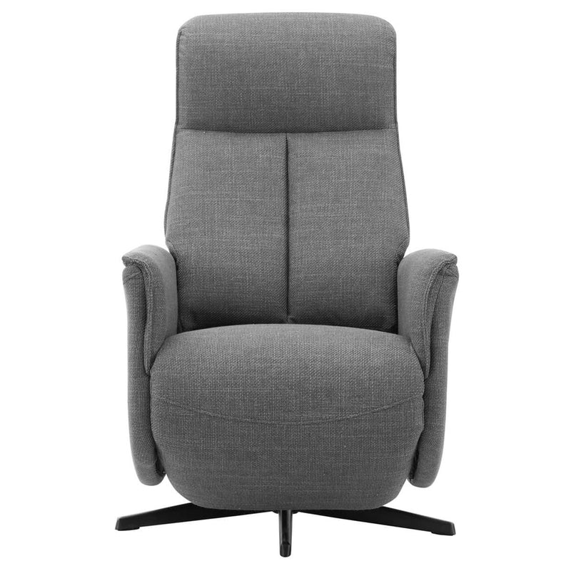 Hudson Swivel Accent Electric Recliner - Charcoal