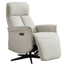 Hudson Swivel Accent Electric Recliner - Stone