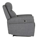 Hudson Electric Recliner - 1 Seater Charcoal