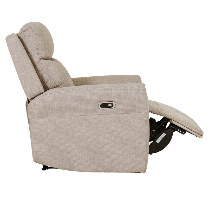 Hudson Electric Recliner - 1 Seater Mushroom