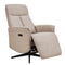 Hudson Swivel Accent Electric Recliner - Mushroom