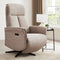 Hudson Swivel Accent Electric Recliner - Mushroom