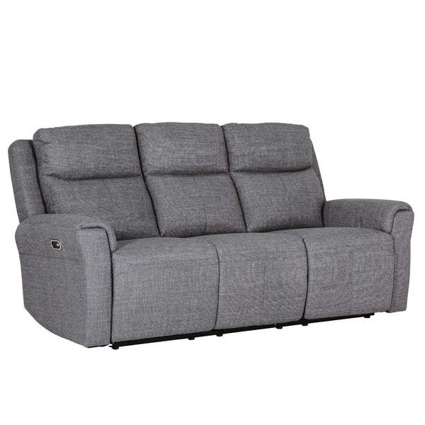 Hudson Electric Recliner - 3 Seater Charcoal