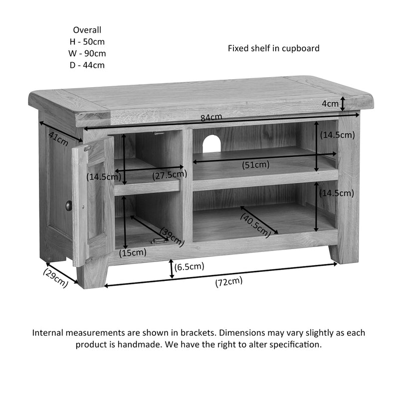 Brockenhurst Oak Small TV Unit