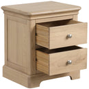 Sandringham Oak 2 Drawer Bedside