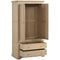 Sandringham Oak 2 Drawer Gents Wardrobe