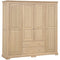 Sandringham Oak Quad Wardrobe