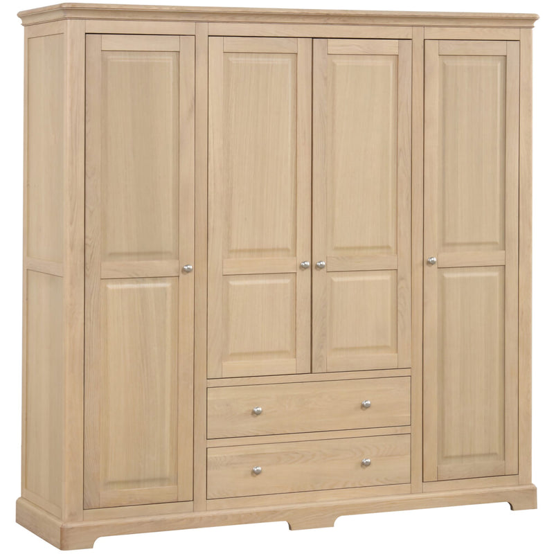 Sandringham Oak Quad Wardrobe