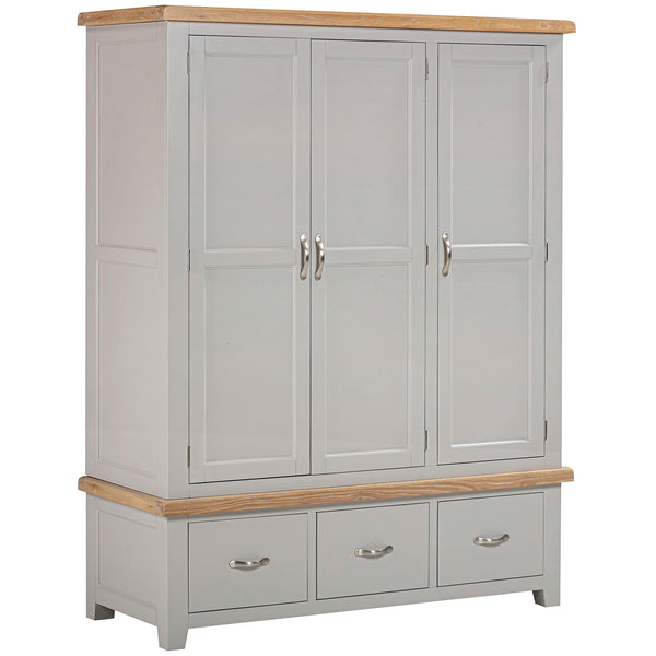 Salcombe Painted Triple Wardrobe