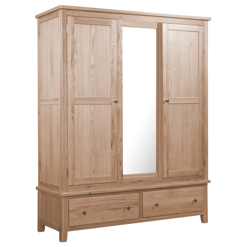 Winchester Oak Triple Wardrobe