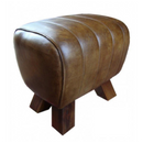 Sherlock Brown Leather  Pommel Horse Stool